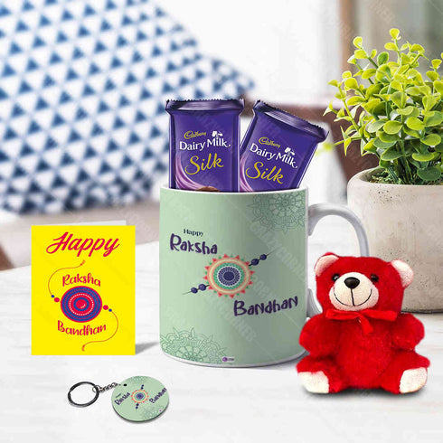 Happy Raksha Bandhan Mug Gift Combo - Uncommongifts.in