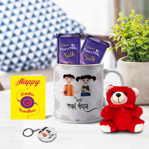 Happy Raksha Bandhan Mug Gift Combo - Uncommongifts.in