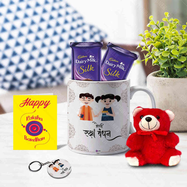 Happy Raksha Bandhan Mug Gift Combo - Uncommongifts.in