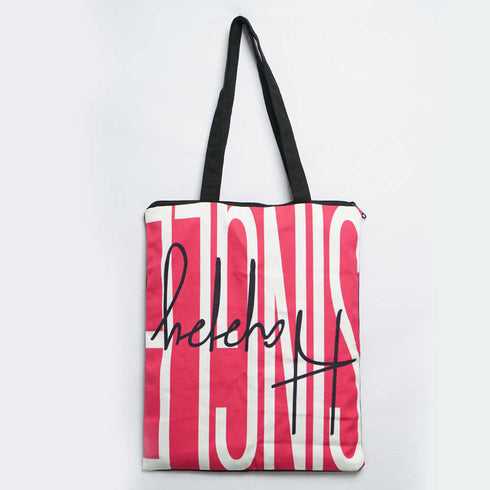 Happy Single Printed Tote Bag
