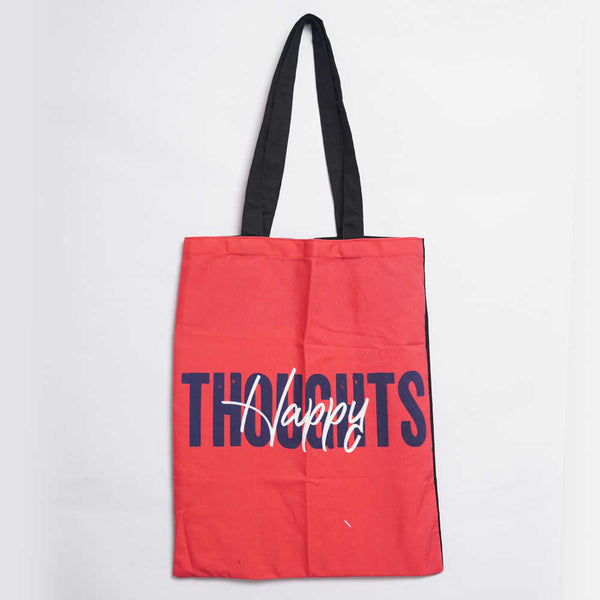 Happy Thoughts Printed Tote Bag