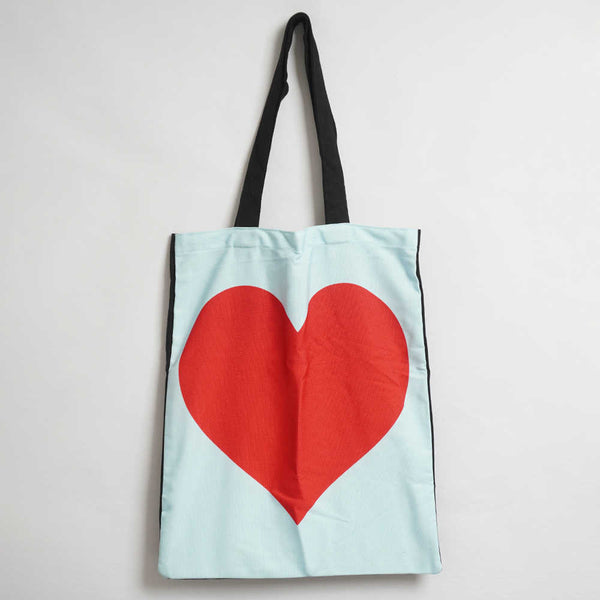 Heart Printed Tote Bag