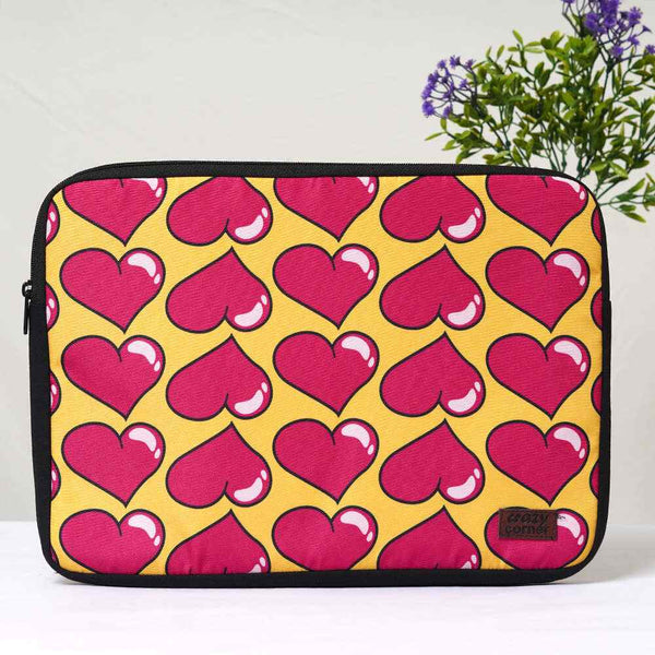 Hearts Printed Laptop Sleeve/Cover 14 inch