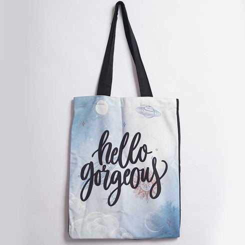 Hello Gorgeous Printed Tote Bag