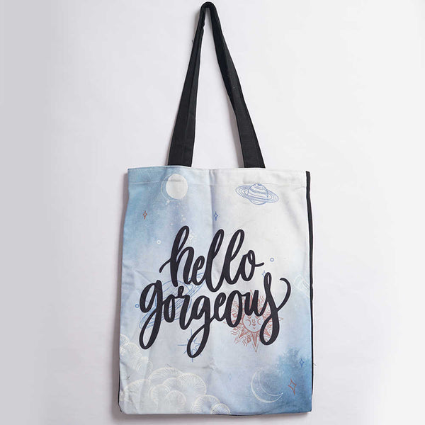 Hello Gorgeous Printed Tote Bag