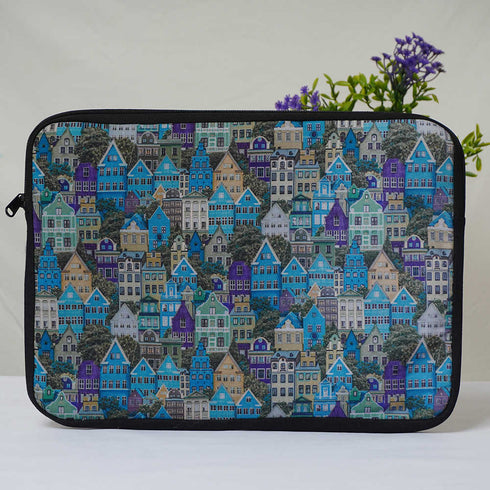 Houses Printed Laptop Sleeve/Cover 14 inch