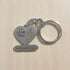 Personalised Metal Heart Keychain