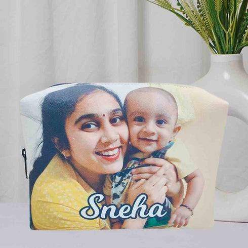 Personalised Photo Printed Box Pouch - Uncommongifts.in