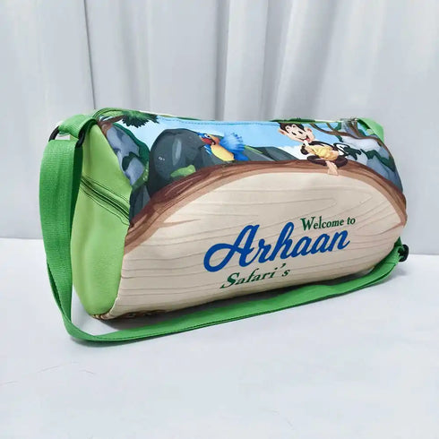 Personalized Animals Printed Sling Duffle Bag for Kids