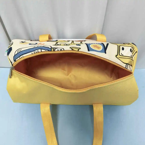 Personalized Car Print Duffle Bag with Box Pouch Combo for Kids