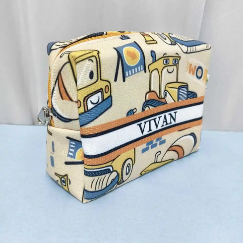 Personalized Space Printed Box Pouch for Kids