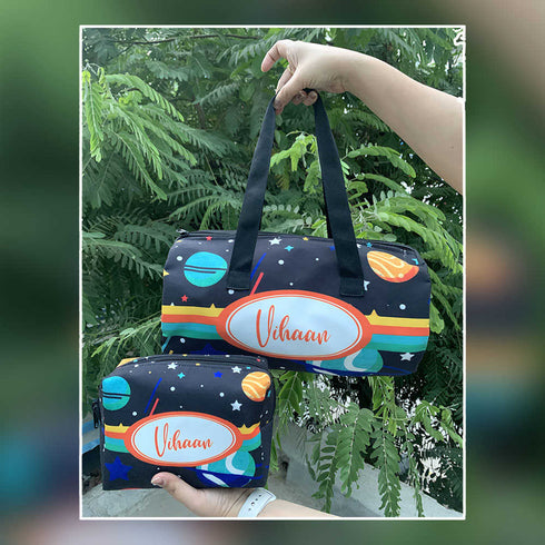 Personalised Duffle Bag Kids Combo Gift Set