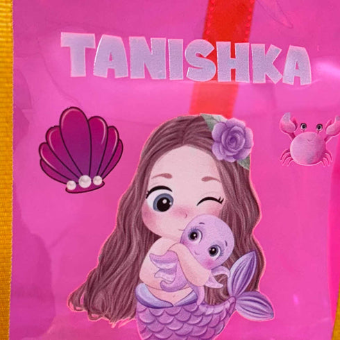 Personalised Kids Swimming Jelly Duffle Bag - Pink