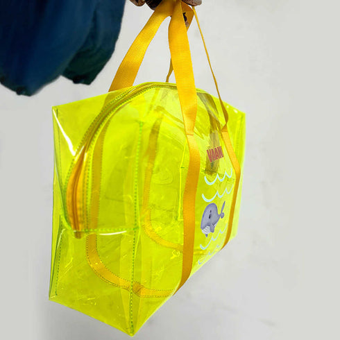 Personalised Kids Jelly Duffle Bag - Green