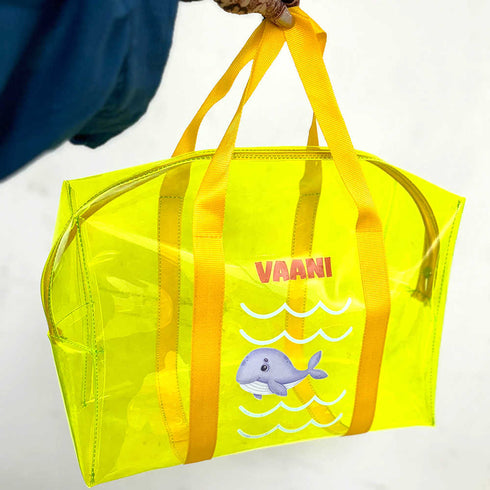 Personalised Kids Jelly Duffle Bag - Green