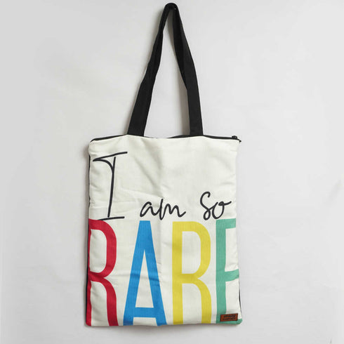 I Am Rare Printed Tote Bag