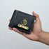 Personalised Men's Wallet With Charm - Black