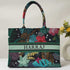 Jungle Floral Printed Box Tote Bag - Uncommongifts.in