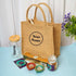 Jute Bag with Glass Tumbler Diwali Gift Combo
