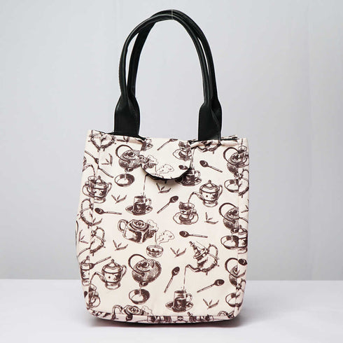 Kettle Printed Lunch Bag With Handle