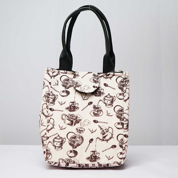 Kettle Printed Lunch Bag With Handle