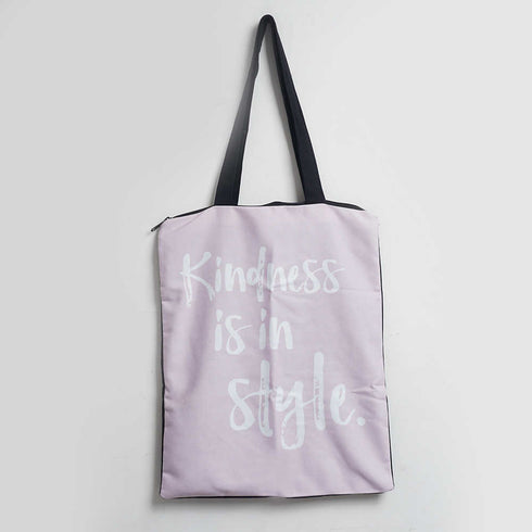 Kindness Is In Style Printed Tote Bag