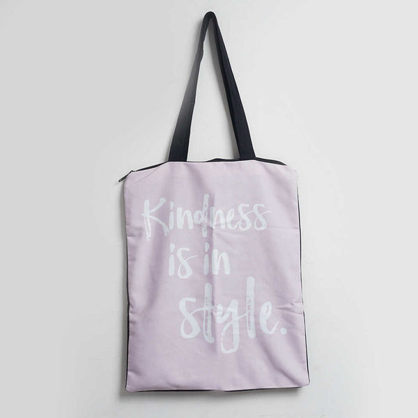 Kindness Is In Style Printed Tote Bag