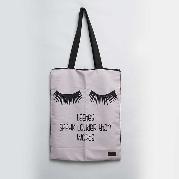 Lashes Printed Tote Bag