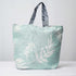 Leaf Printed Canvas Lunch Bag With Handle