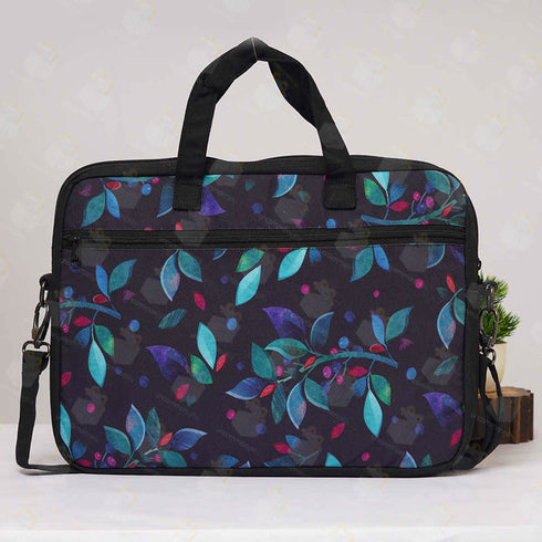 Leaf's Printed Canvas Laptop Bag - 15.6 inch