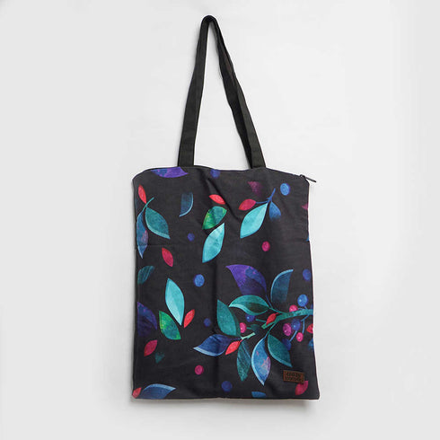 Leaf's Printed Tote Bag