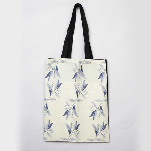 Leafs Design Printed Tote Bag