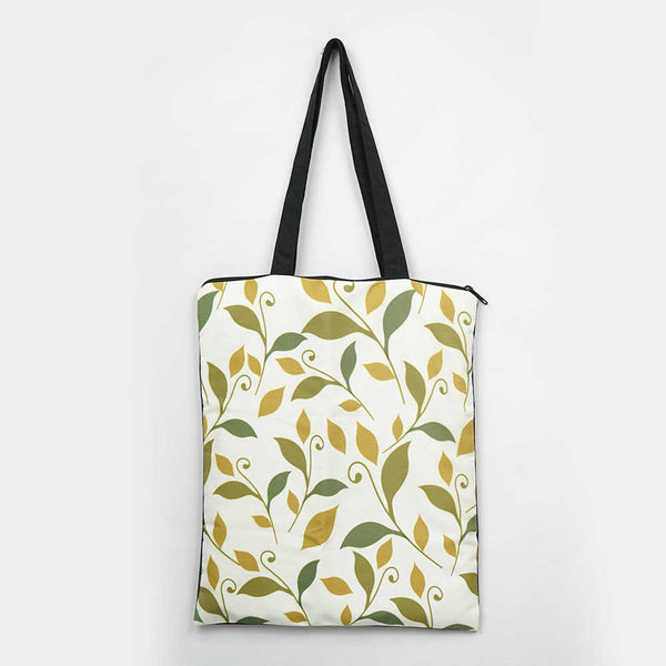 Leafs Printed Tote Bag