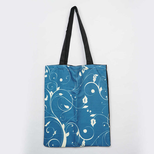 Leafy Design Printed Tote Bag