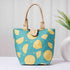 Lemon Printed Lunch Bag With Handle - Uncommongifts.in