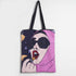 Lipstick Girl Printed Tote Bag