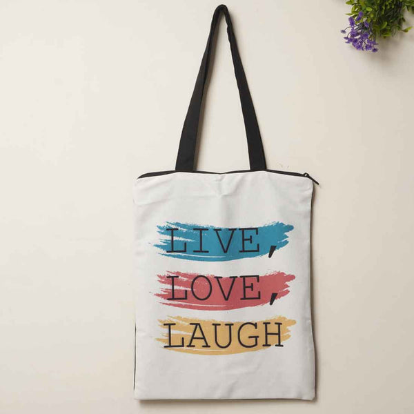 Live Love Laugh Printed Tote Bag - Uncommongifts.in