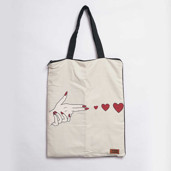 Love Printed Tote Bag