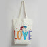 Love Printed Tote Bag