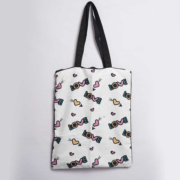 Love Printed Tote Bag
