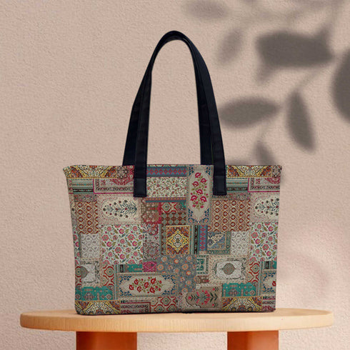 Mandala Print Women's Office Bag - Uncommongifts.in