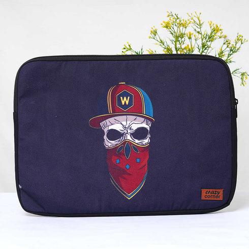 Masked Skull Printed Laptop Sleeve/Cover 15 inch