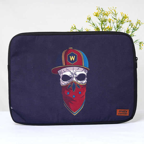 Masked Skull Printed Laptop Sleeve/Cover 15 inch