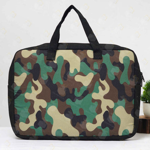 Military Printed Canvas Laptop Bag - 15.6 inch