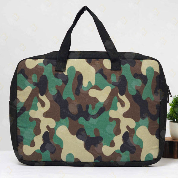 Military Printed Canvas Laptop Bag - 15.6 inch