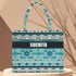 Mother's Day Personalized Blue Printed Box Bag