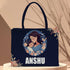 Mother's Day Personalized Blue Printed Box Bag