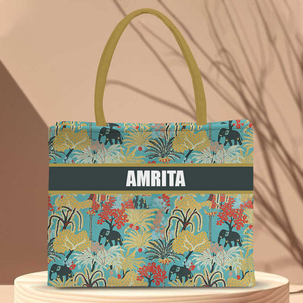 Mother's Day Personalized Elephant Printed Box Bag