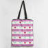 Multi Heart Printed Tote Bag