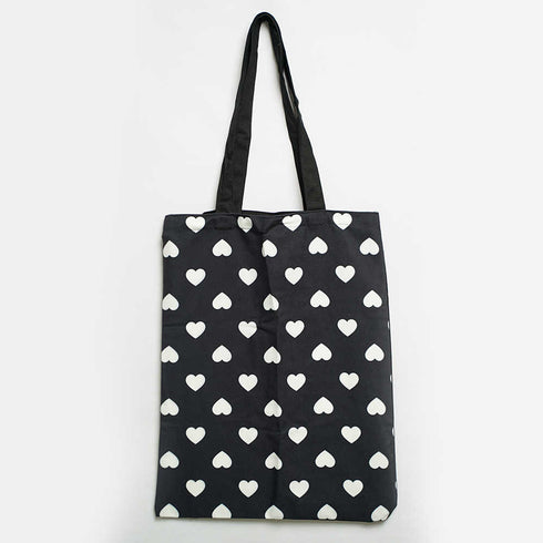 Multi Heart Printed Tote Bag